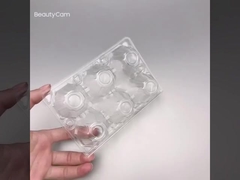 Emballage de boursouflure en plastique d'épaississement de l'espace libre PET/PLA de personnalisation de client Tray For Eggs